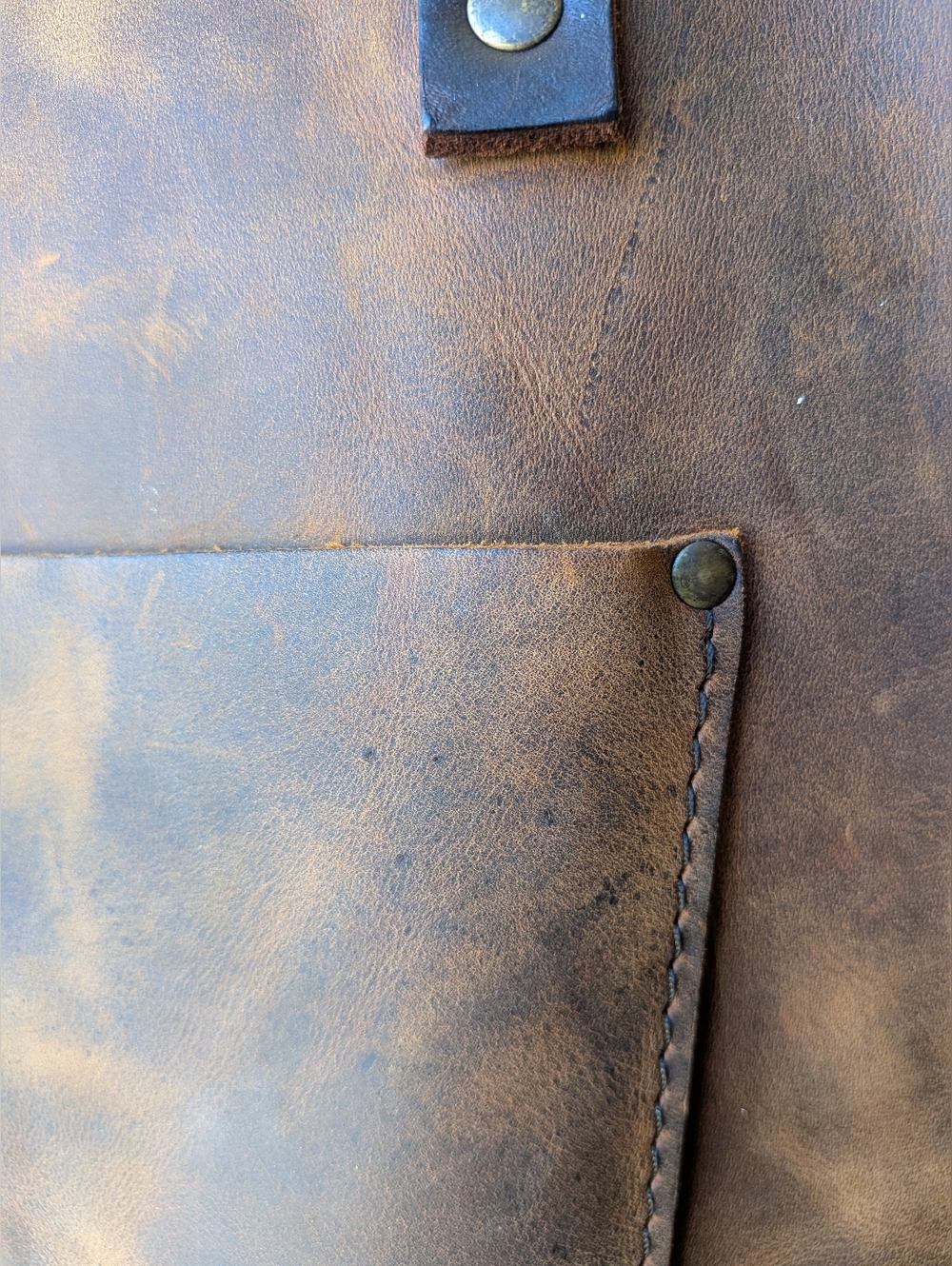 Portland Leather Small Zip Tote Canyon - Picture 5 of 6